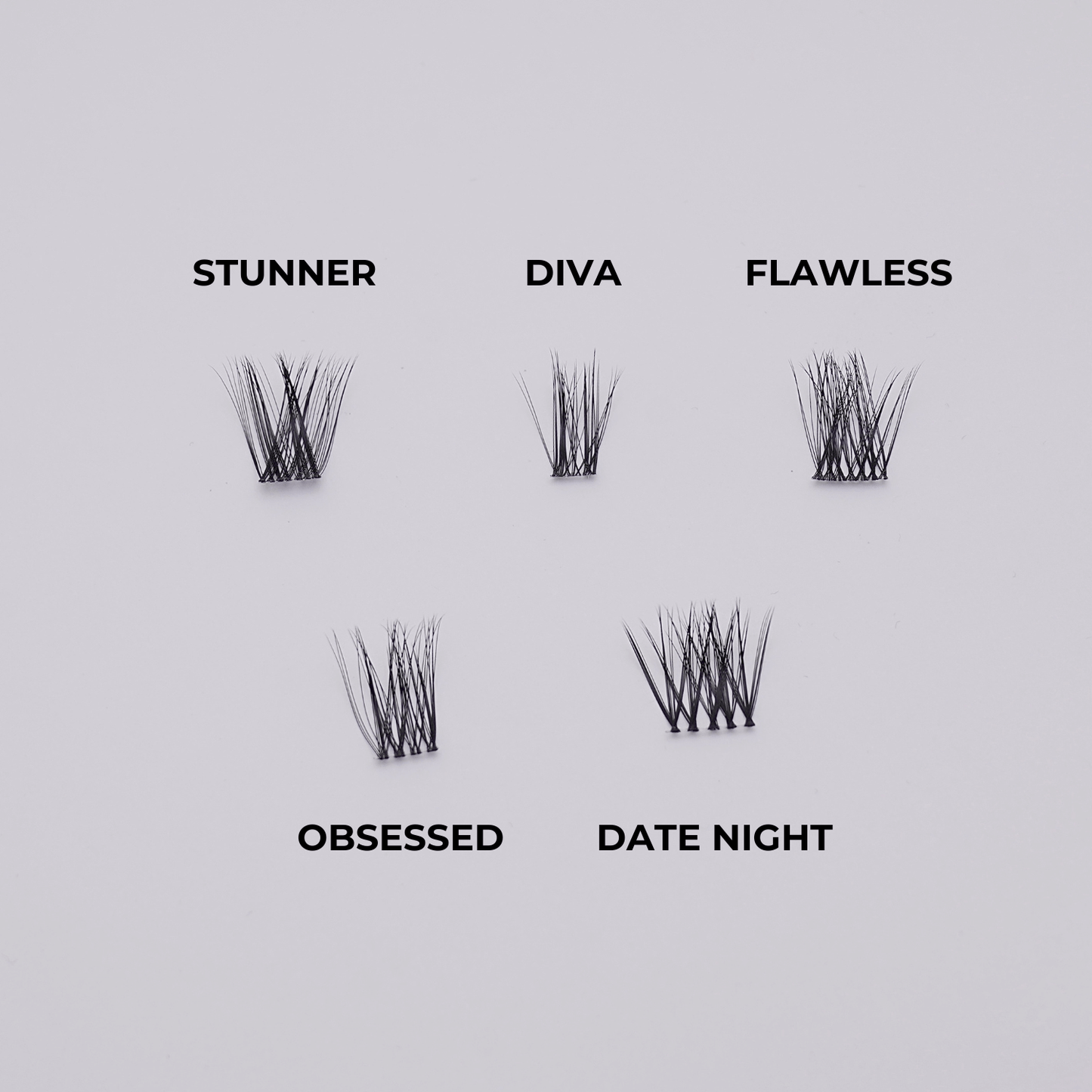 Mixed Length Cluster Lashes